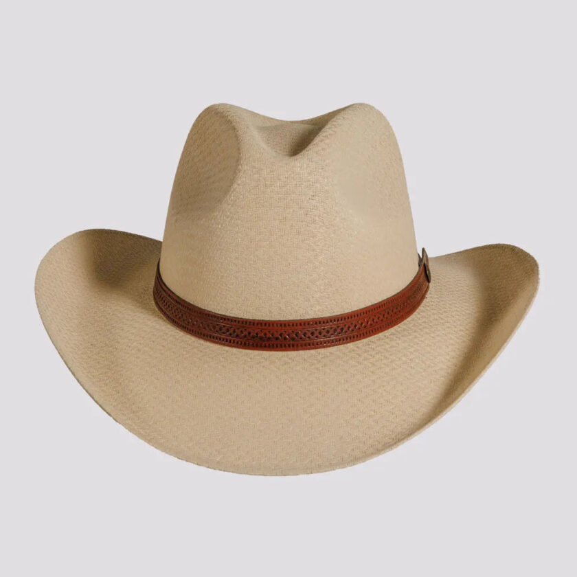 Tulsa | Mens Woven Canvas Cotton Australiano Cowboy Hat - Image 2
