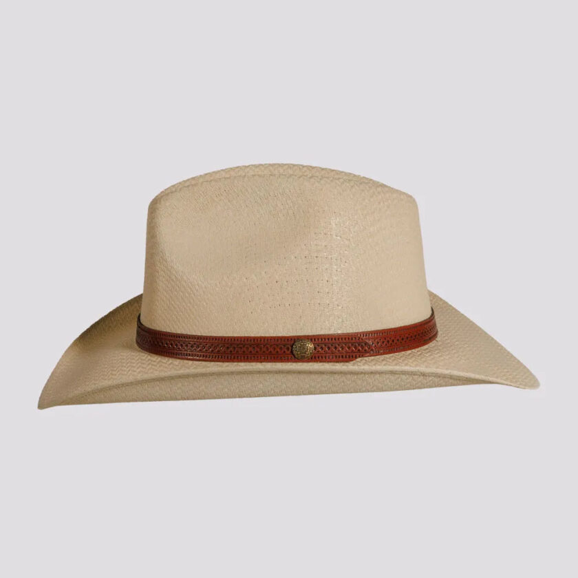 Tulsa | Mens Woven Canvas Cotton Australiano Cowboy Hat - Image 3