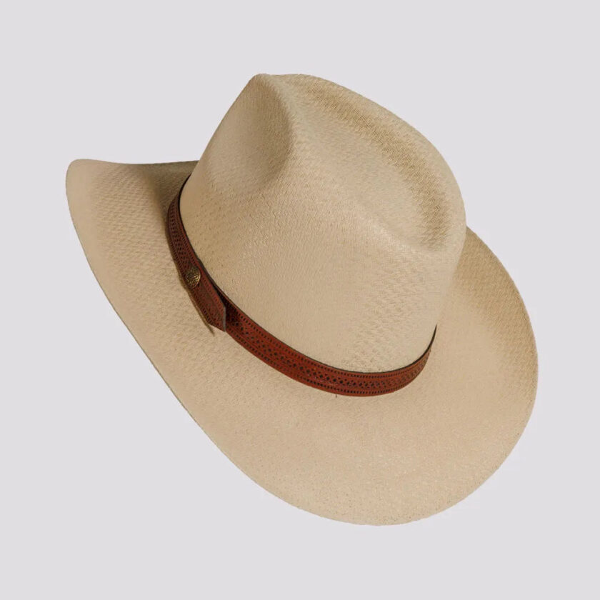 Tulsa | Mens Woven Canvas Cotton Australiano Cowboy Hat - Image 4