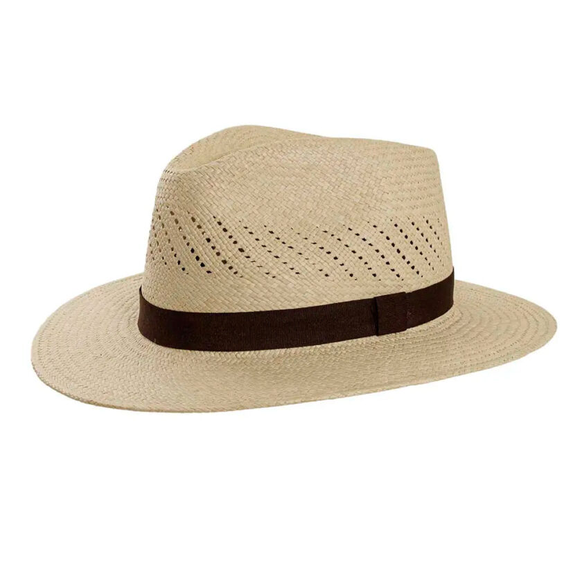 Tulum | Mens Panama Straw Fedora Hat - Image 5