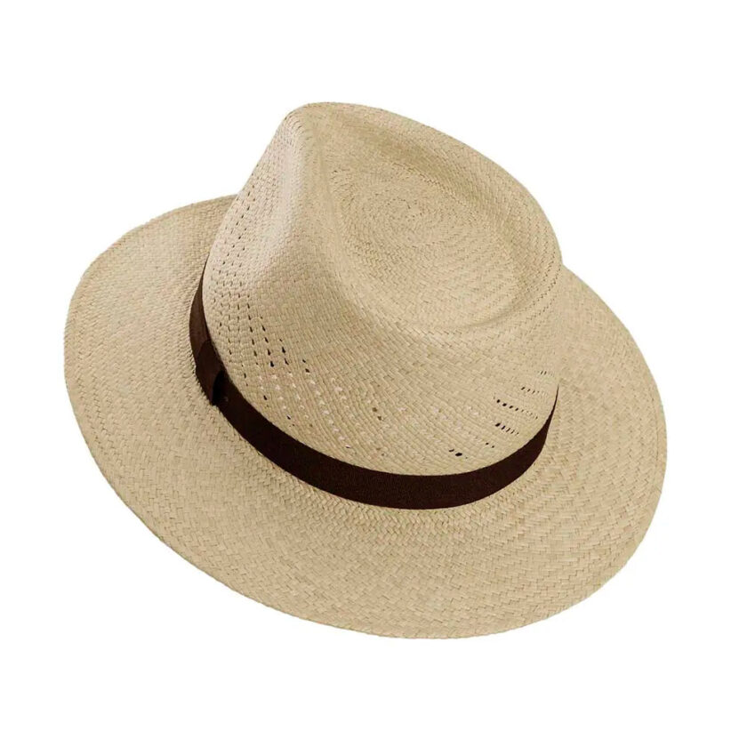 Tulum | Mens Panama Straw Fedora Hat - Image 6