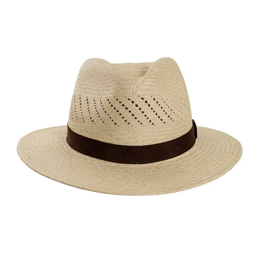 Tulum | Mens Panama Straw Fedora Hat - Image 3
