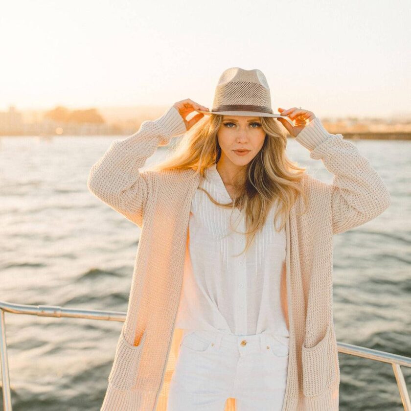 Tuscany | Womens Fedora Straw Trilby Hat - Image 7