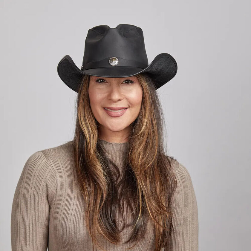 Western | Womens American Leather Cowgirl Hat - Image 6