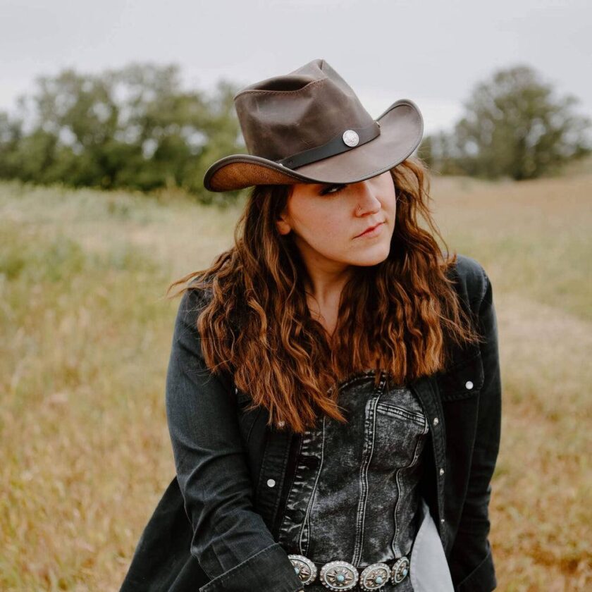 Western | Womens American Leather Cowgirl Hat - Image 3