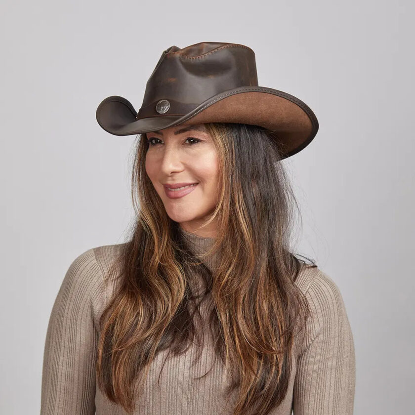 Western | Womens American Leather Cowgirl Hat - Image 5