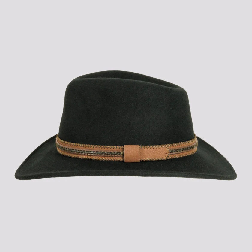 Zion | Mens Crushable Wool Felt Outback Hat - Image 3