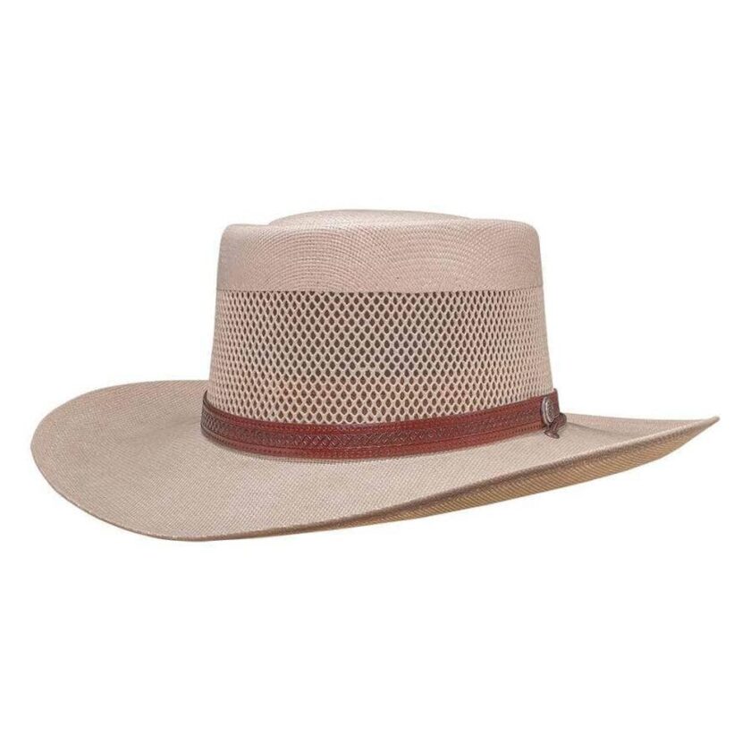 Madrid | Womens Wide Brim Straw Gambler Hat - Image 4