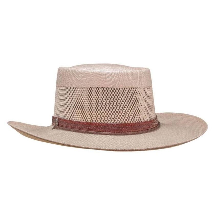 Madrid | Womens Wide Brim Straw Gambler Hat - Image 6