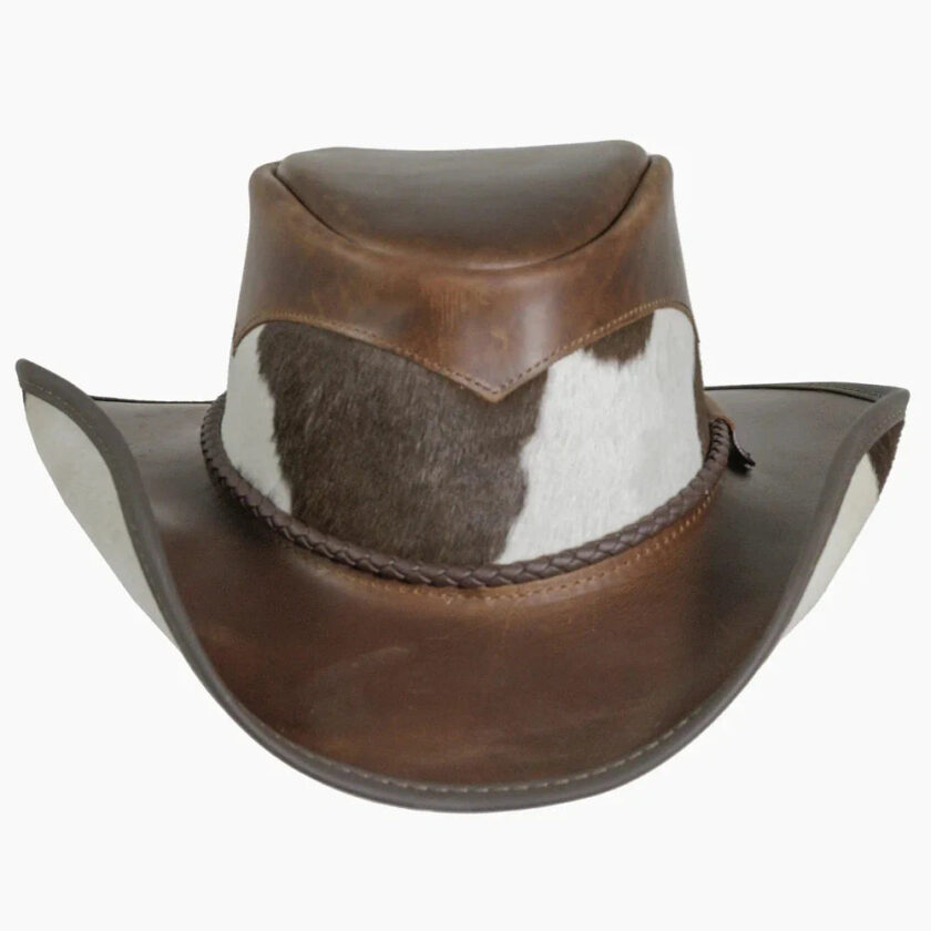 Pinto | Womens Leather Cowgirl Hat with Calf Accents - Image 8
