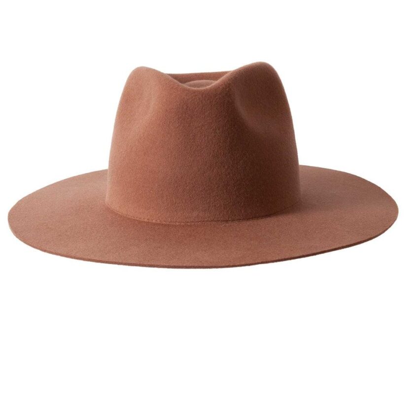Rancher | Womens Wide Brim Felt Fedora Hat - Image 4
