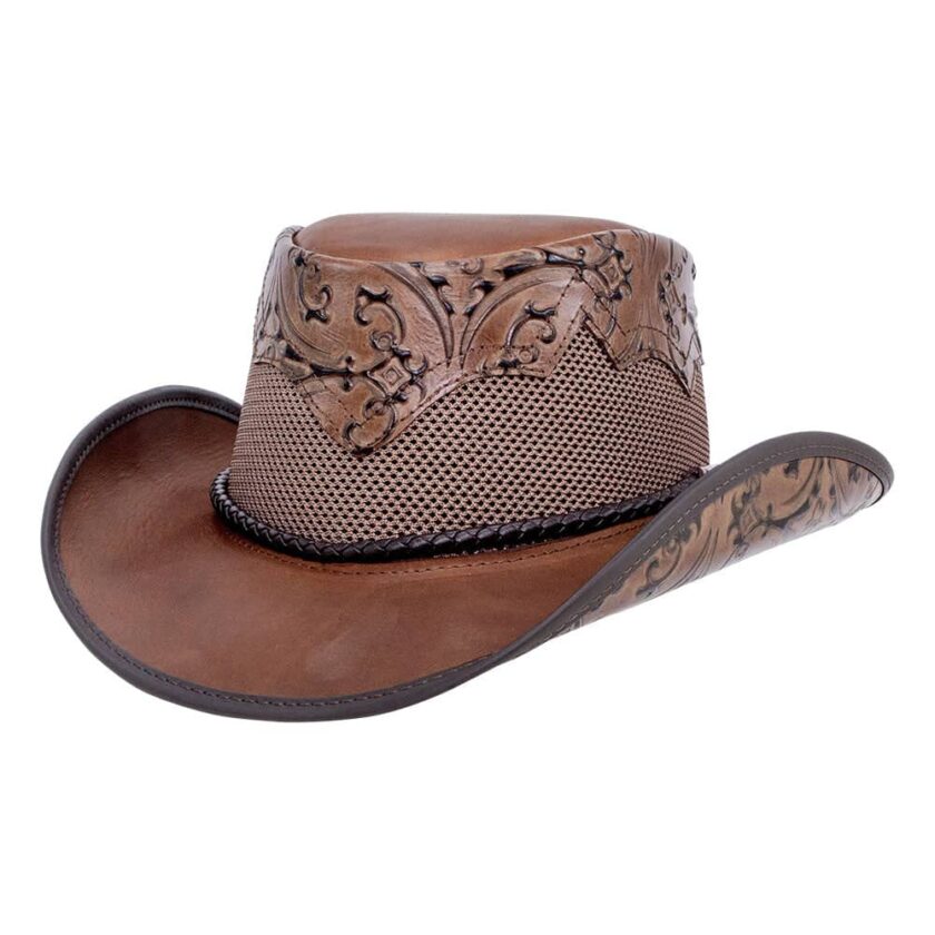 Sierra | Mens American Leather Cowboy Hat - Image 2