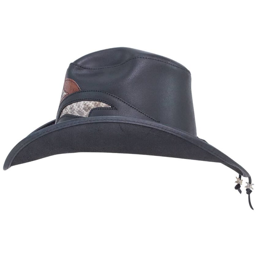 Storm | Womens Leather and Rattlesnake Cowgirl Hat - Image 4
