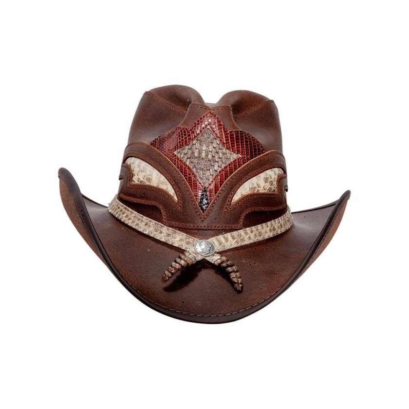 Storm | Womens Leather and Rattlesnake Cowgirl Hat - Image 9