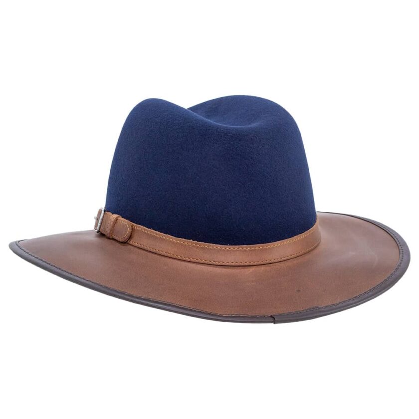 Summit | Womens Felt Leather Fedora Hat - Image 6