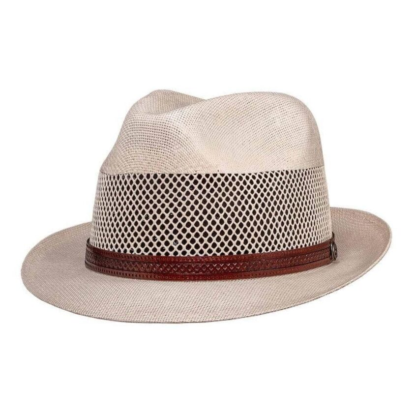 Tuscany | Womens Fedora Straw Trilby Hat - Image 9