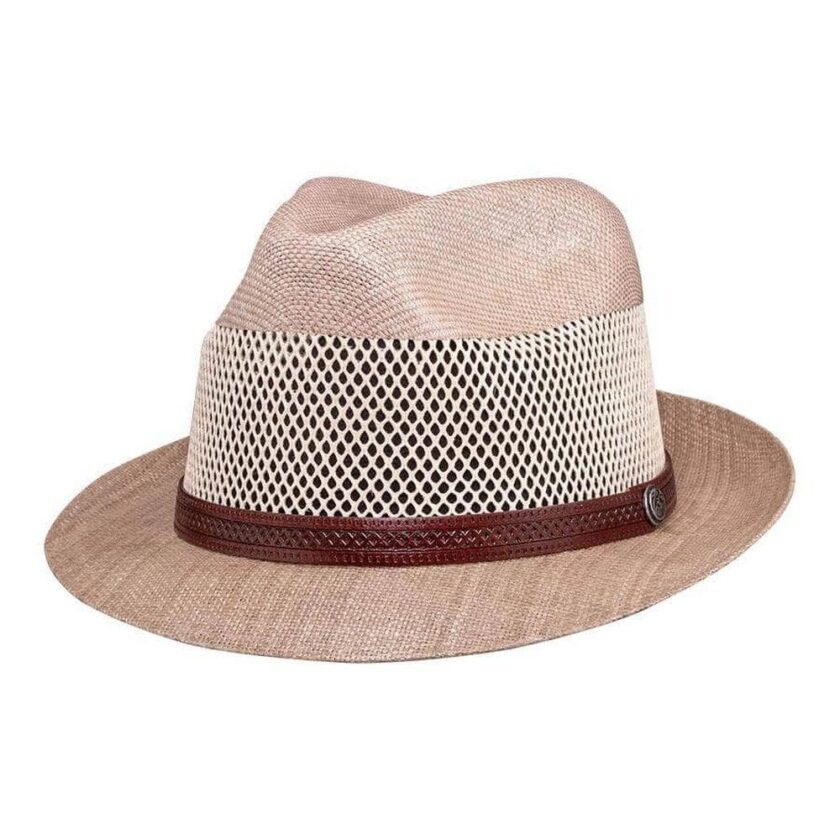 Tuscany | Womens Fedora Straw Trilby Hat - Image 2