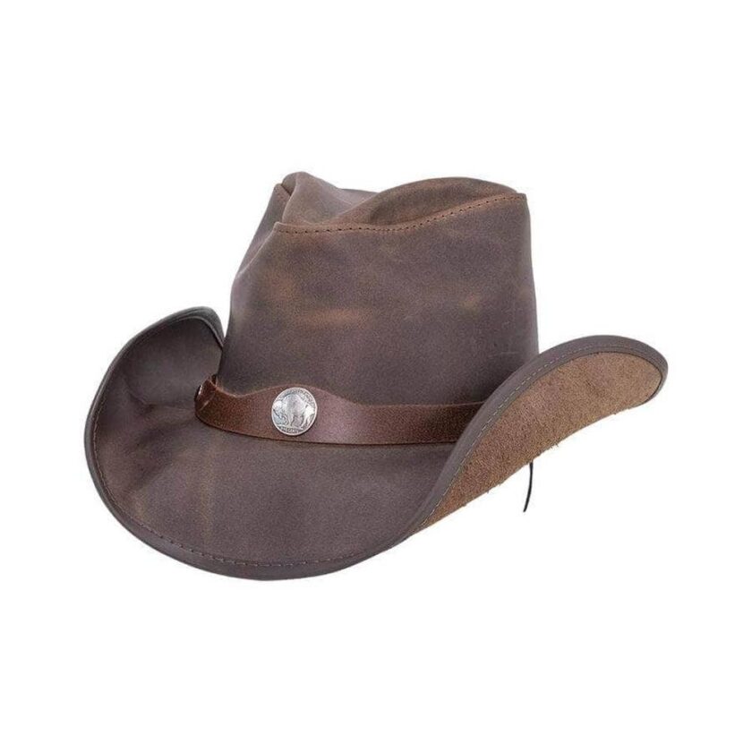 Western | Mens American Leather Cowboy Hat - Image 2