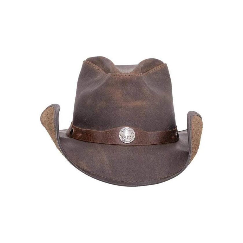 Western | Mens American Leather Cowboy Hat - Image 4