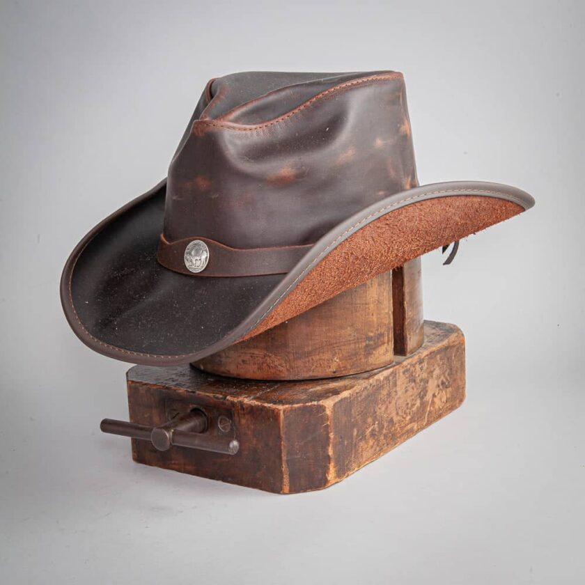 Western | Mens American Leather Cowboy Hat - Image 6